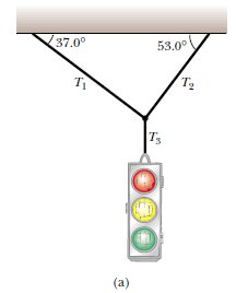 Free-body diagrams for traffic light