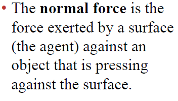 Definition of normal force