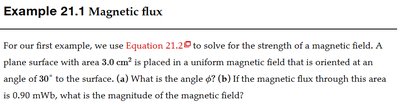 Example problem statement for magnetic flux calculation