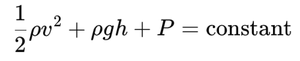 Bernoulli's equation formula