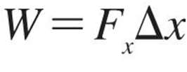 Work formula for constant force