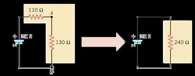 Final reduction to a single equivalent resistance