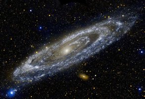 Andromeda galaxy, illustrating look-back time