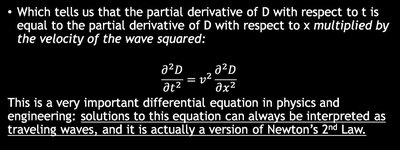 Wave on a string equation