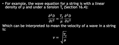 Speed of sound equation