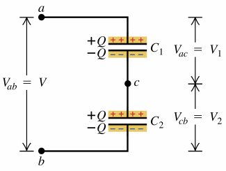 Capacitors in series