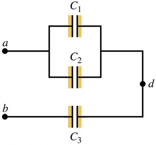 Complex capacitor network example