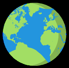 Earth illustration relevant to gravity and weight