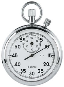 Stopwatch measuring time interval