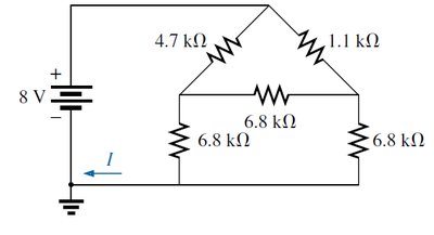 Circuit for Y-Δ conversion and current calculation