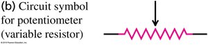 Circuit symbol for potentiometer