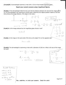 Ray diagram for a magnifying glass