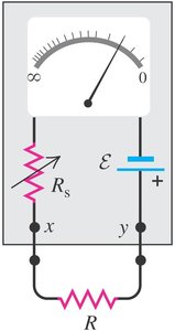 Ohmmeter schematic