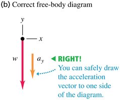 Correct free-body diagram
