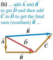 Stepwise addition of vectors