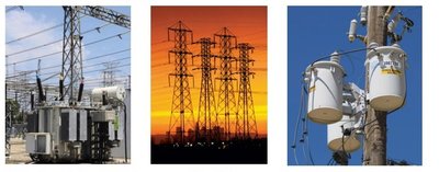 Power transformers in electrical grid