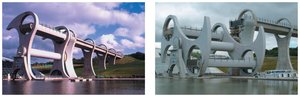 Falkirk Wheel, demonstrating flotation principle