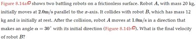 Two robots colliding