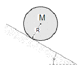 hollow sphere rolling down an incline