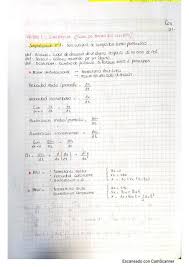 Handwritten notes on units and physical quantities