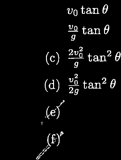 Projectile motion equations