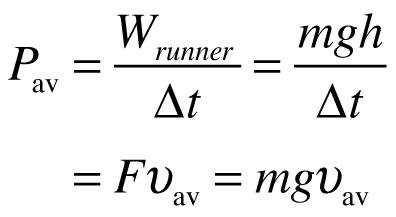 Power output formula for runner