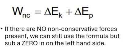 Energy conservation with non-conservative forces