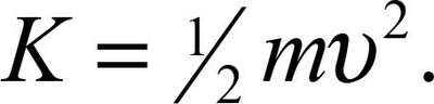 Kinetic energy formula