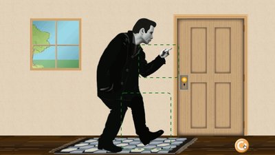 Person walking on a carpet, illustrating charging by friction
