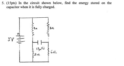 Circuit with resistors and capacitor