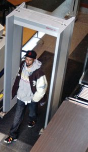 Walk-through metal detector