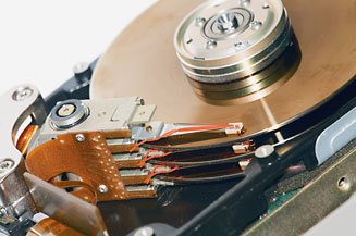 Hard drive with read/write heads