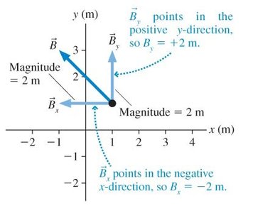 Vector with positive and negative components