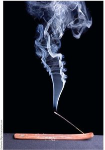 Laminar and turbulent flow visualized with smoke