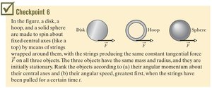 Checkpoint 6: Disk, hoop, and sphere angular momentum