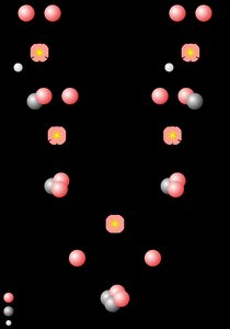 Diagram of the proton-proton fusion chain in stars