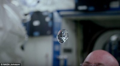 Astronaut experiencing weightlessness