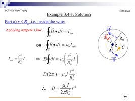 Ampere's Law example with equations