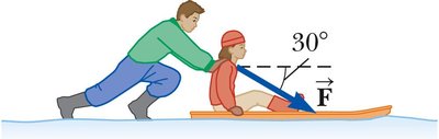 Pushing a sled at an angle