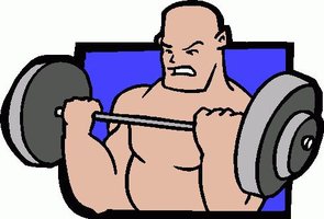 Weightlifter cartoon