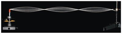Photograph of a standing wave mode on a string