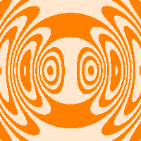 Pattern of electromagnetic waves radiating from an antenna