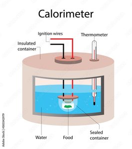 Diagram of a calorimeter
