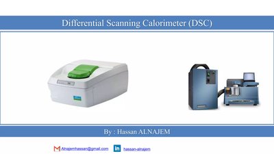 Differential scanning calorimeter (DSC)