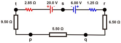 Circuit diagram for power calculation