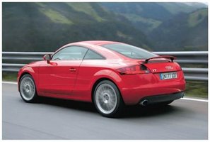 Audi TT accelerating