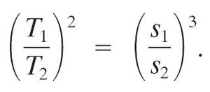 Kepler's Third Law equation