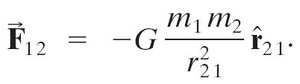 Vector form of Newton's Law of Universal Gravitation