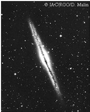Edge-on view of the Milky Way