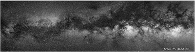 Milky Way band in the sky